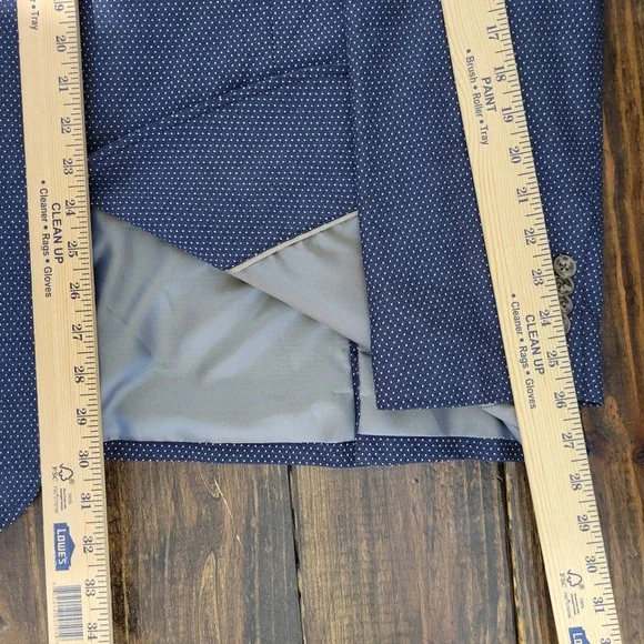 Joseph Abboud Men's Sport Coat Blazer Two Button Navy Polka Dots‎ Size XXL